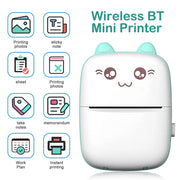 Portable Mini Bluetooth Wrong Printer Mobile Phone Photo Title Note Print Pocket Student Error Label Printer for Children's Gift