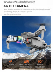 Professional Drone E88 4k  quadrotor helicopter Camera-free children's toys